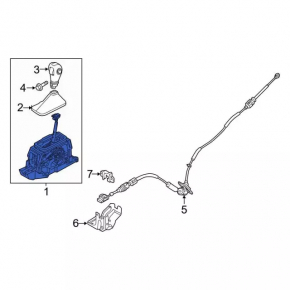 Gearbox shifter Ford Flex 13-15 rest