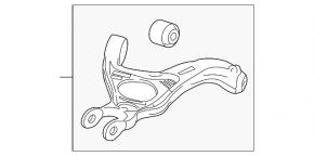 Upper rear right control arm for Ford Taurus 10-19