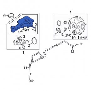 Reservoir for GTZ Lincoln MKZ 13-20 hybrid