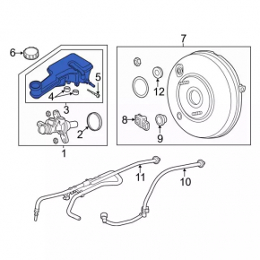 Reservoir for GTZ Lincoln MKZ 13-20 hybrid