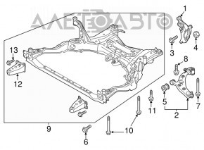 Lower front left control arm Mazda 6 14-21
