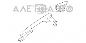 Door handle outer rear left Mazda3 MPS 09-13