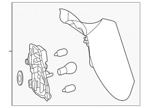 Light inside trunk door left Mercedes GLA 15-20