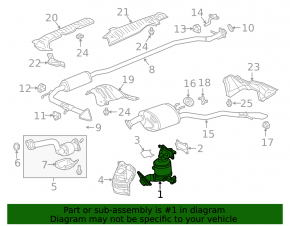 Exhaust manifold with catalytic converter Honda Clarity 18-21 usa with lambda