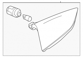 Front left turn signal Nissan Leaf 11-17