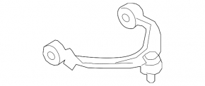 Lower control arm, front left, rear, BMW X5 F15 14-18 X6, X5, 4WD, with M model