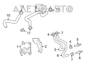 Automatic transmission cooler oil Lexus ES350 13-18