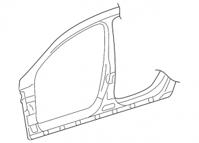 Left center pillar for VW CC 08-17