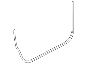Front left door seal VW CC 08-17