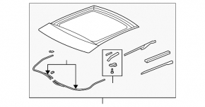 Sunroof assembly VW CC 08-17