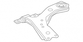 Lower front right arm Toyota Venza 21 - cracked silent block