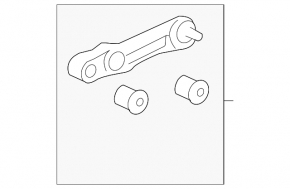 Rear left trailing arm for Toyota Land Cruiser 08-21