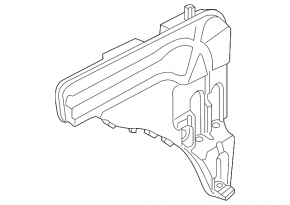 Audi Q8 19-25 windshield washer reservoir with 1 motor