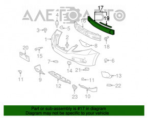 Lexus RX350 RX450h 10-15 Front Bumper Reinforcement