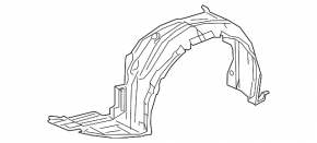 Front right fender liner for Lexus RC300 RC350 19-25 rest.