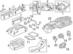 Acura TLX 15- Transmission Shifter