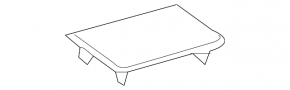 Lexus RX350 RX450h 16-22 black front panel center speaker trim