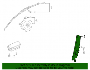 Airbag airbag seat left VW Passat 20-22