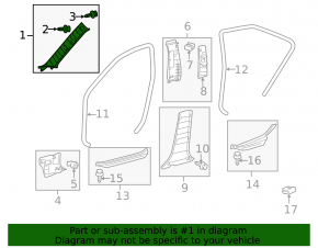 Toyota Camry v40 right front pillar trim