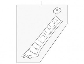 Left front pillar trim Toyota Rav4 06-06 ser