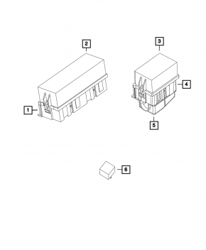 Chrysler 200 11-14 Underhood Relay Block