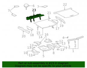 Seat reinforcement for Lexus RX300 RX330 RX350 RX400h 04-09