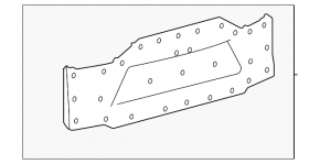 Lexus LX 22-26 black lower trunk trim 202