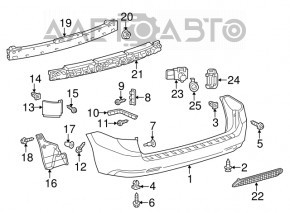 Reflector rear bumper right Lexus GX470 03-09