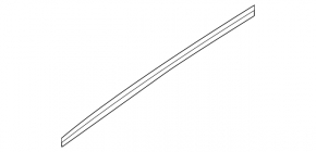 Upper rear right door molding for Infiniti JX35 QX60 13-20