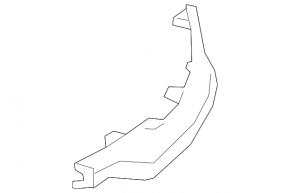 Rear bumper molding left GMC Terrain 18- chrome