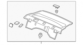Rear shelf Acura TLX 15- black