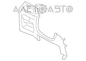 Driver's knee pad for Hyundai Azera 12-17 beige