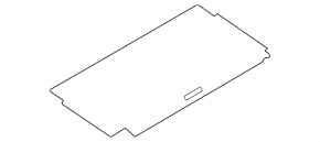 Rear trunk floor for Nissan Rogue 14-20 beige for 2 rows