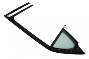 Rear left window seal with triangle glass for Chevrolet Equinox 18-24 with black molding