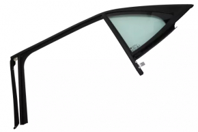 Rear left window seal with triangle glass for Chevrolet Equinox 18-24 with black molding