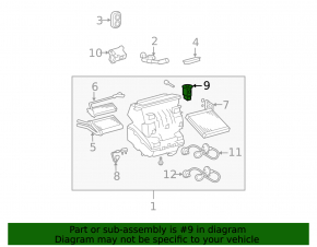Lexus CT200h 14-17 Air Conditioner Heater Valve