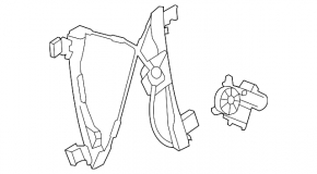 Window lifter with motor front left Chevrolet Cruze 11-15