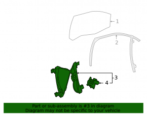 Window lifter with motor front left Chevrolet Cruze 11-15