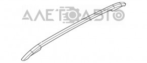 Roof rail longitudinal right Porsche Cayenne 958 11-14 black