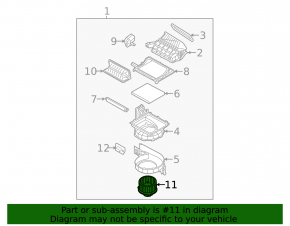 Motor heater fan Hyundai Sonata 11-15 type 2