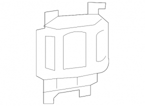 Bracket blind spot sensor rear left Mercedes GLS-class X166 13-19