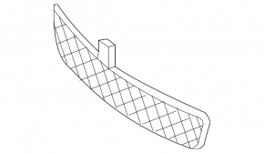 Mercedes W212 13-13 avantgarde front bumper lower grille center