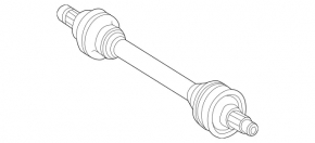 Drive axle rear left Mercedes GLA 14-20