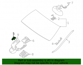Rain sensor Mercedes W167 GLE 350 450 20-26 under projection
