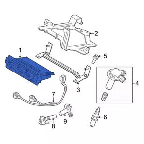 Block ECU engine computer Ford Explorer 13-15 sport