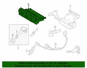 Block ECU engine computer Ford Explorer 13-15 sport