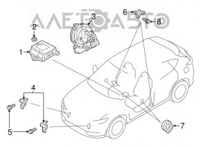 Steering cable Mazda CX-5 17-24