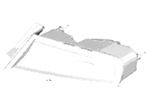 Light outer wing left Lincoln MKZ 13-20 broken fastener