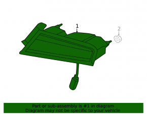Light outer wing left Lincoln MKZ 13-20 broken fastener