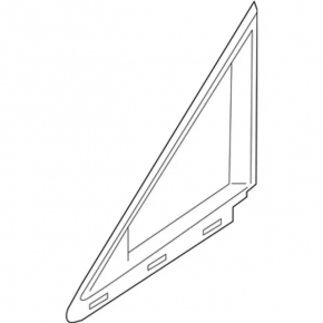 Front right window with fixed glass for Ford C-max MK2 13-18 matte finish